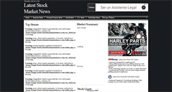 Desktop Screenshot of lateststockmarketnews.com